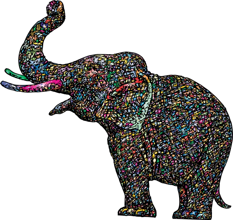 Elephant Animal Sketch Stickdatei – Tiere
