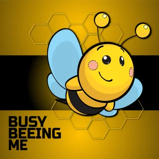 Bee Insect Quote Stickdatei