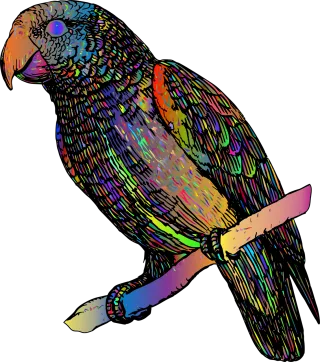 Parrot Bird Nature Stickdatei