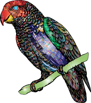 Parrot Bird Animal Stickdatei