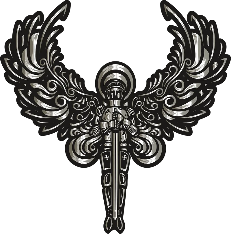 Angel Warrior Soldier Stickdatei – Weihnachten