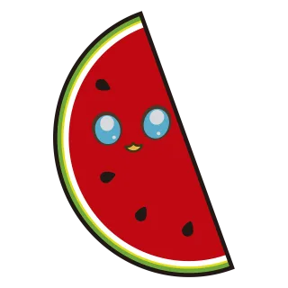 Watermelon Fruit Food Stickdatei