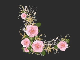 Watercolor Floral Water Stickdatei