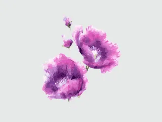 Watercolor Floral Water Stickdatei