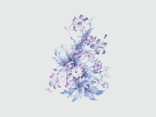 Floral Watercolor Art Stickdatei – Herzen & Liebe