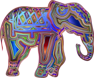 Elephant Animal Pachyderm Stickdatei