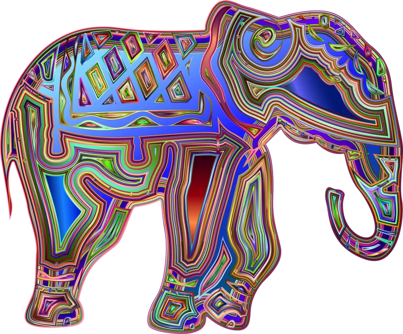 Elephant Animal Pachyderm Stickdatei – Tiere