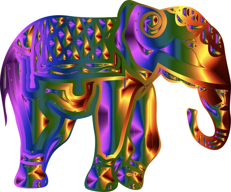 Elephant Animal Pachyderm Stickdatei – Tiere