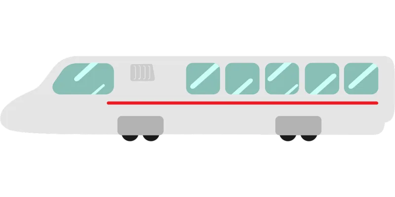 Modern train High-speed train Rail Stickdatei – Kinder