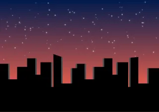 City Skyline Buildings Stickdatei – Natur