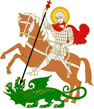 Medieval Knight Dragon Stickdatei