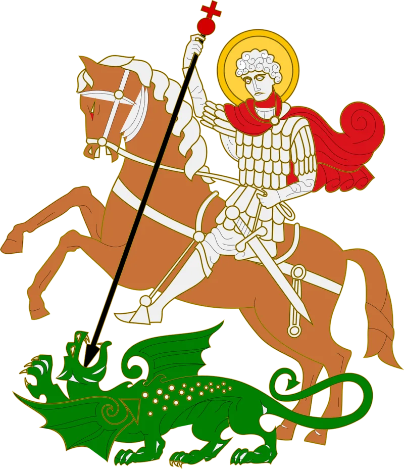 Medieval Knight Dragon Stickdatei – Kinder