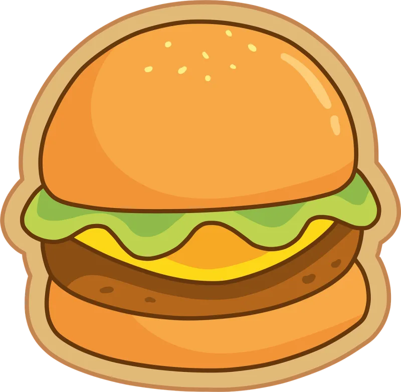 Burger Hamburger Food Stickdatei – Essen & Trinken