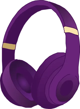 Headphone Purple Headset Stickdatei