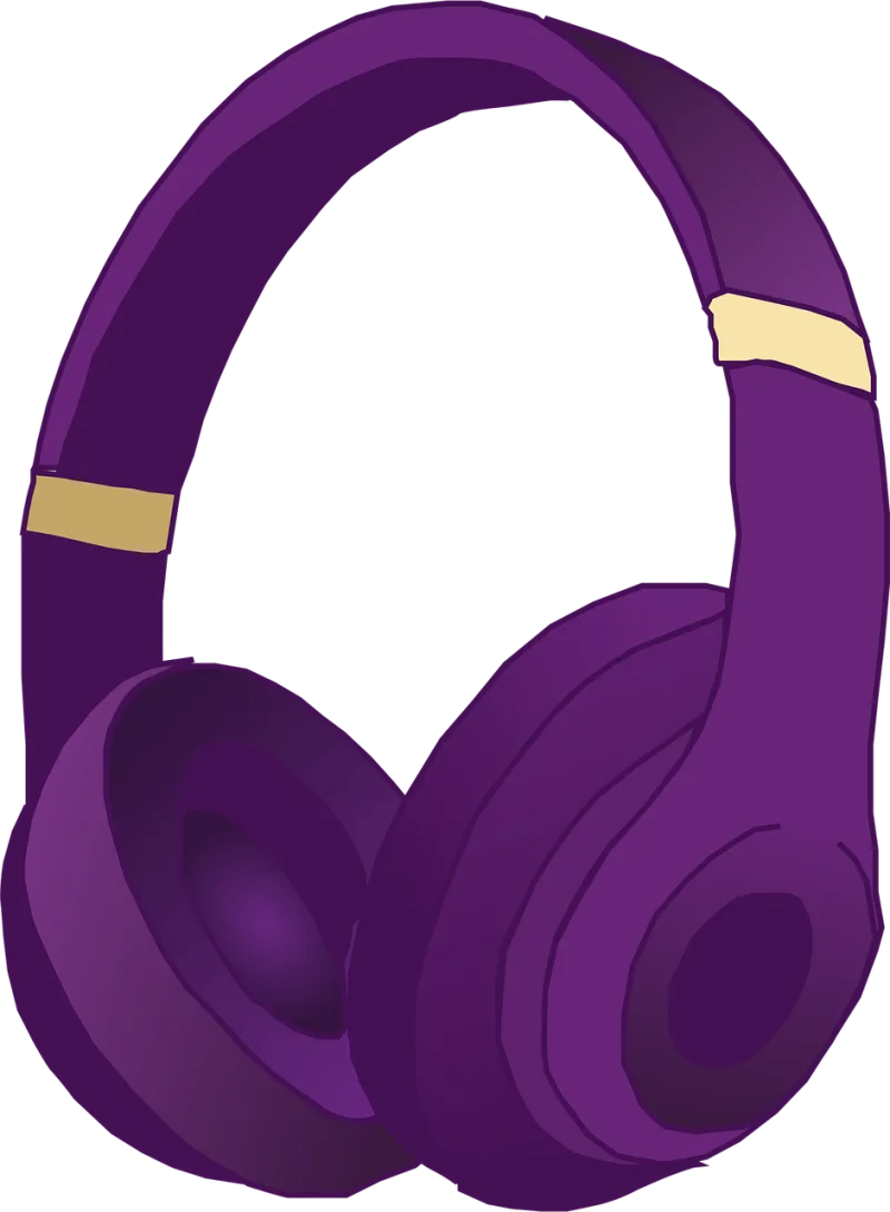 Headphone Purple Headset Stickdatei – Musik