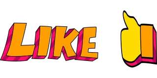 Social media Marketing Like button Stickdatei