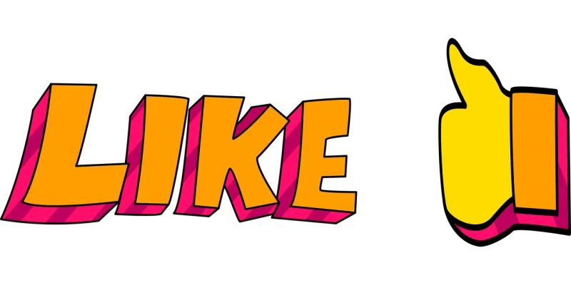 Social media Marketing Like button Stickdatei – Herzen & Liebe