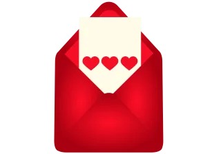 Letter Message Valentine's day Stickdatei