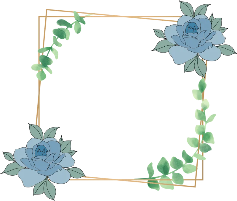 Flower Frame Flower wallpaper Stickdatei – Herzen & Liebe