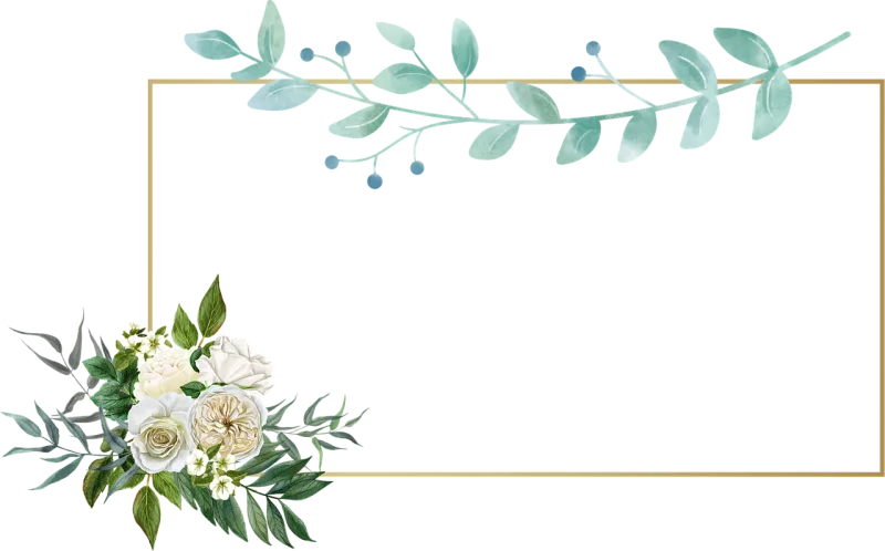 Flower Floral background Frame Stickdatei – Herzen & Liebe
