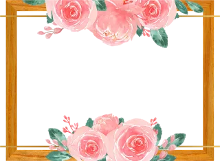 Flower Frame Beautiful flowers Stickdatei – Blumen