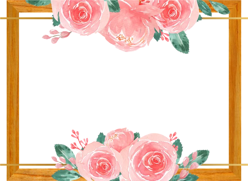 Flower Frame Beautiful flowers Stickdatei – Blumen
