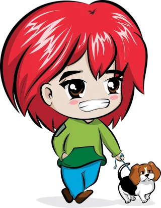 Chibi Dog Pet Stickdatei