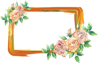 Flowers Frame Decorate Stickdatei – Herzen & Liebe