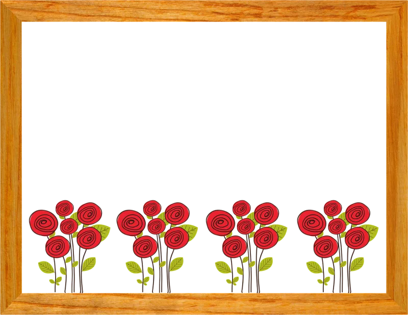 Frame Flowers Flower background Stickdatei – Blumen