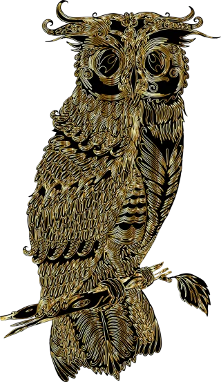 Bird Owl Nature Stickdatei
