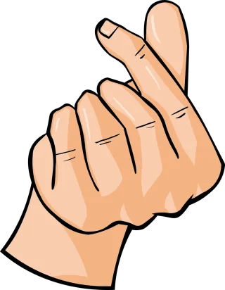 Finger heart Heart sign Hand Stickdatei