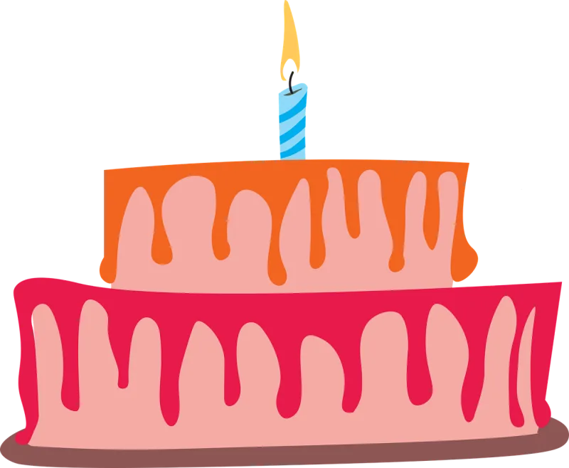Cake Candle Birthday cake Stickdatei – Essen & Trinken