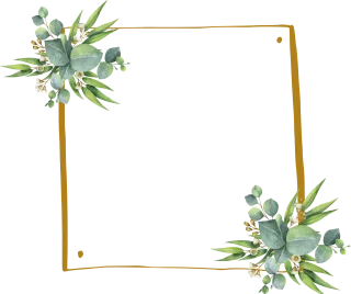 Frame Boundary Beautiful flowers Stickdatei – Herzen & Liebe
