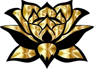 Lotus Flower Gold Stickdatei
