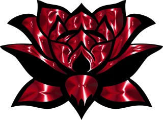 Lotus Flower Red Stickdatei