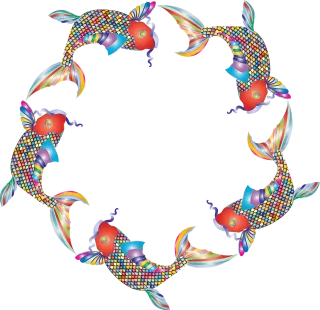 Fish Animal Colorful Stickdatei