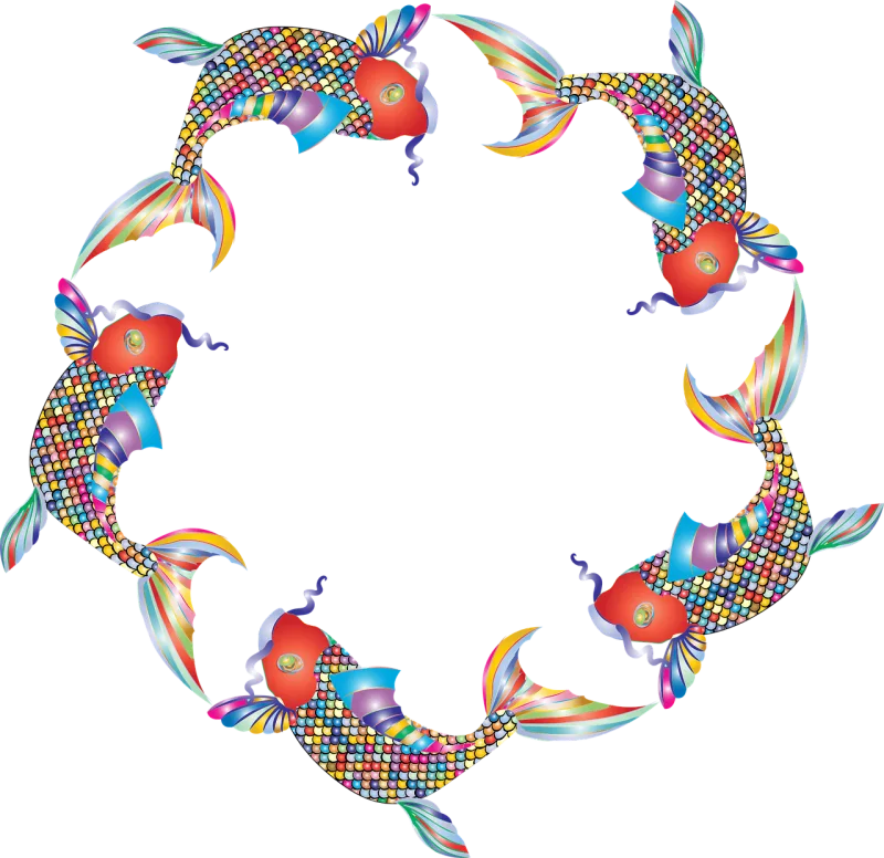 Fish Animal Colorful Stickdatei – Kinder
