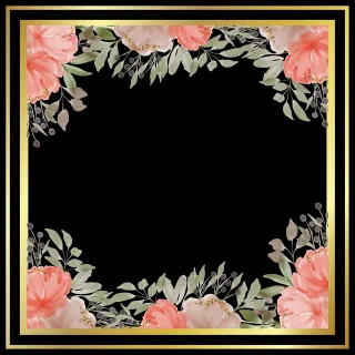 Frame Border Flower background Stickdatei