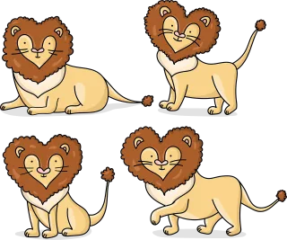 Lion Animal Predator Stickdatei