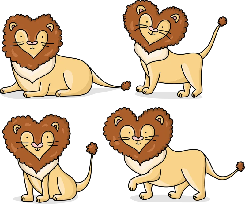 Lion Animal Predator Stickdatei – Tiere
