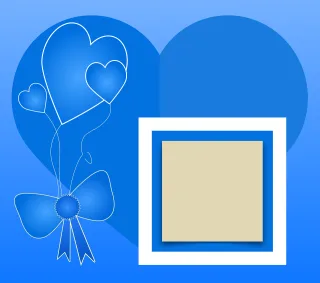 Heart Bow Balloon Stickdatei