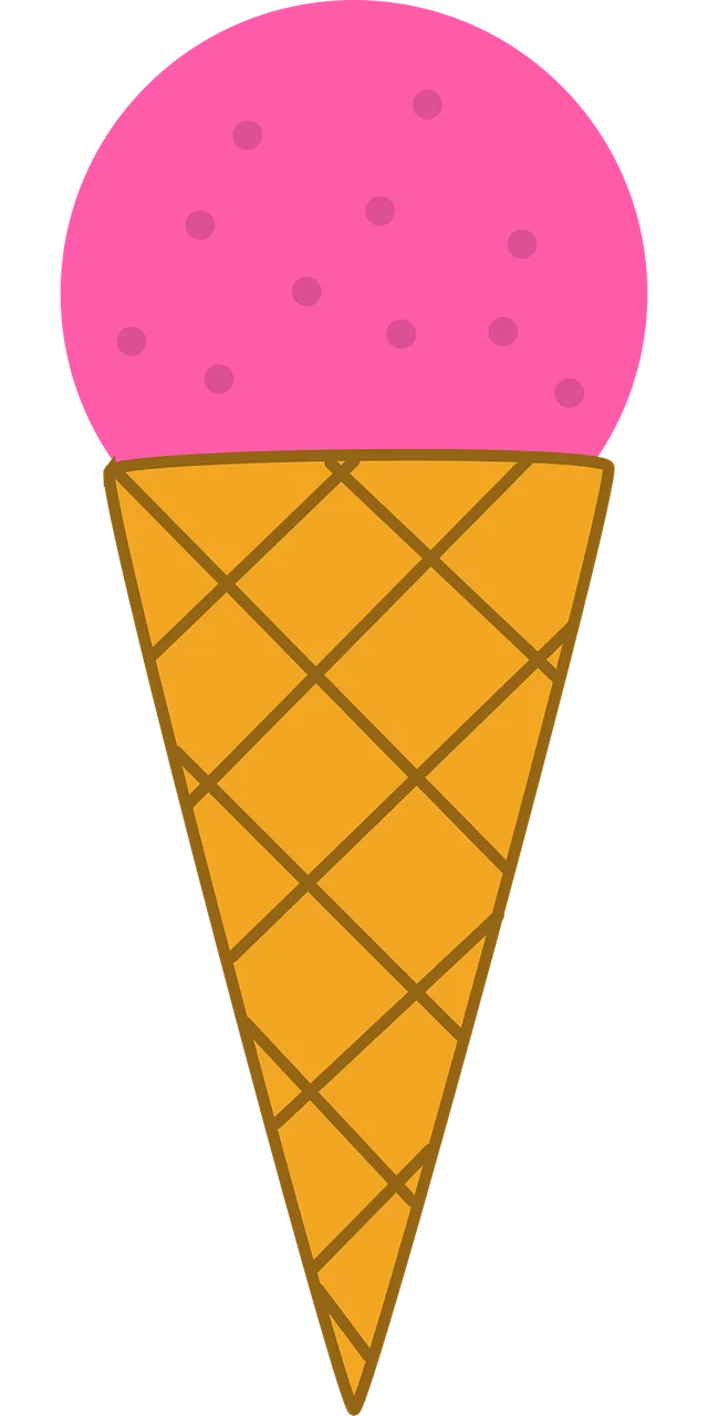Ice cream Cone Dessert Stickdatei – Essen & Trinken