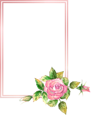 Frame Boundary Rose Stickdatei