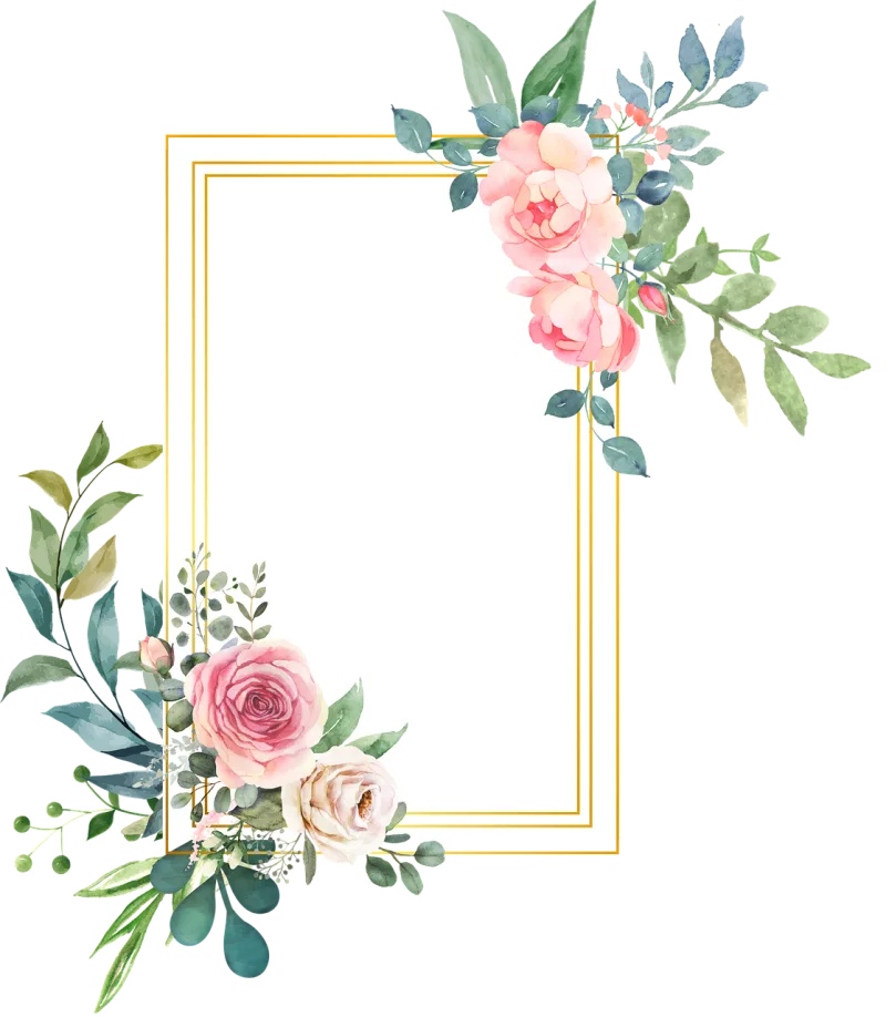 Frame Boundary Rose Stickdatei – Blumen