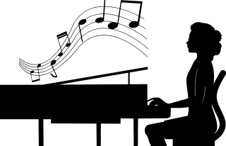 Piano Musician Music Stickdatei