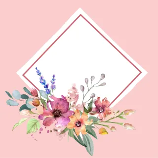 Frame Design Flowers Stickdatei – Blumen
