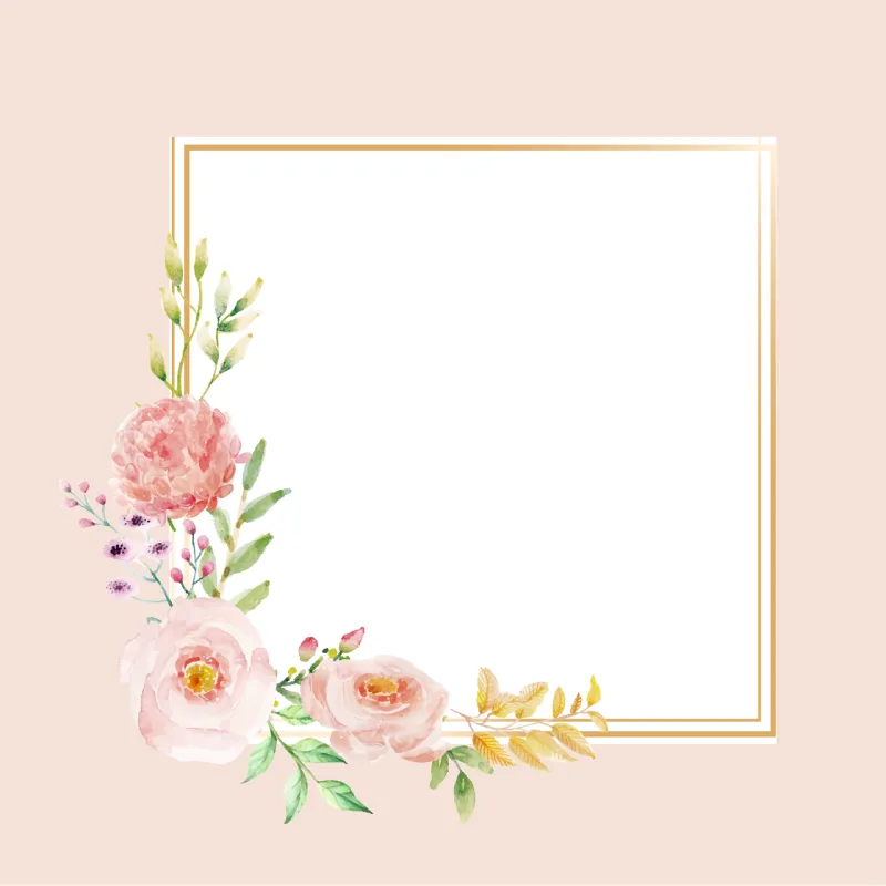 Wedding Wedding invitation Flower background Stickdatei – Herzen & Liebe