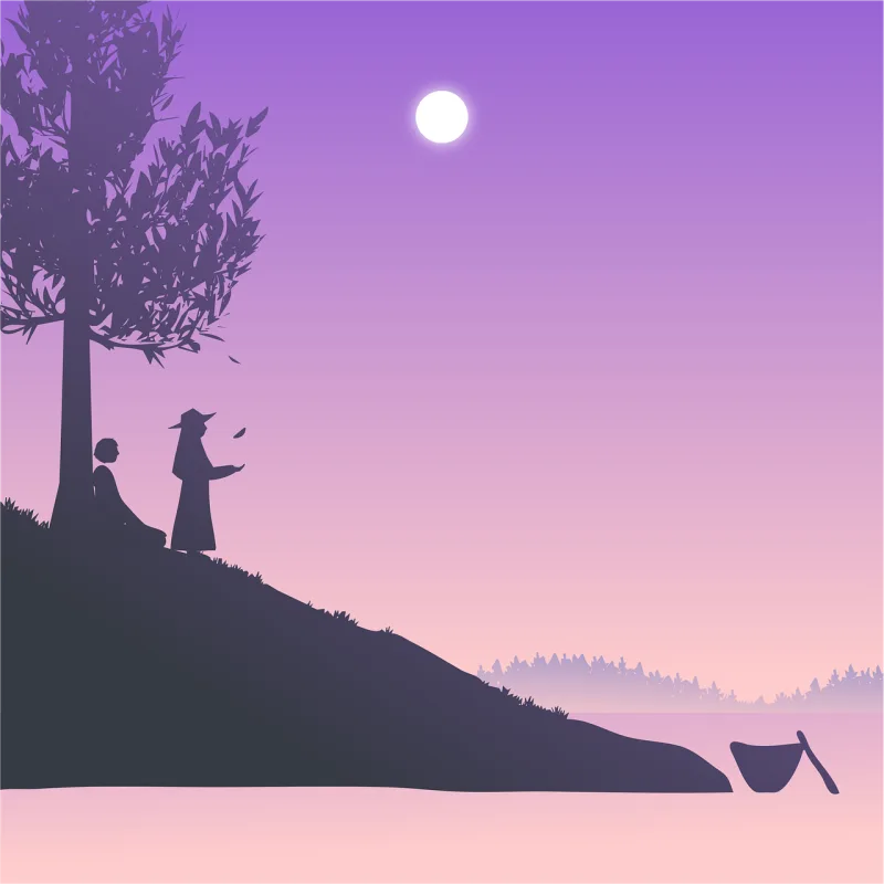 Nature Outdoors Moon Stickdatei – Natur
