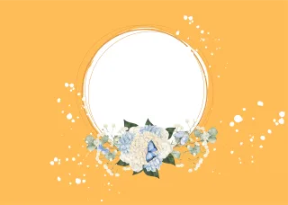 Frame Beautiful flowers Decorate Stickdatei