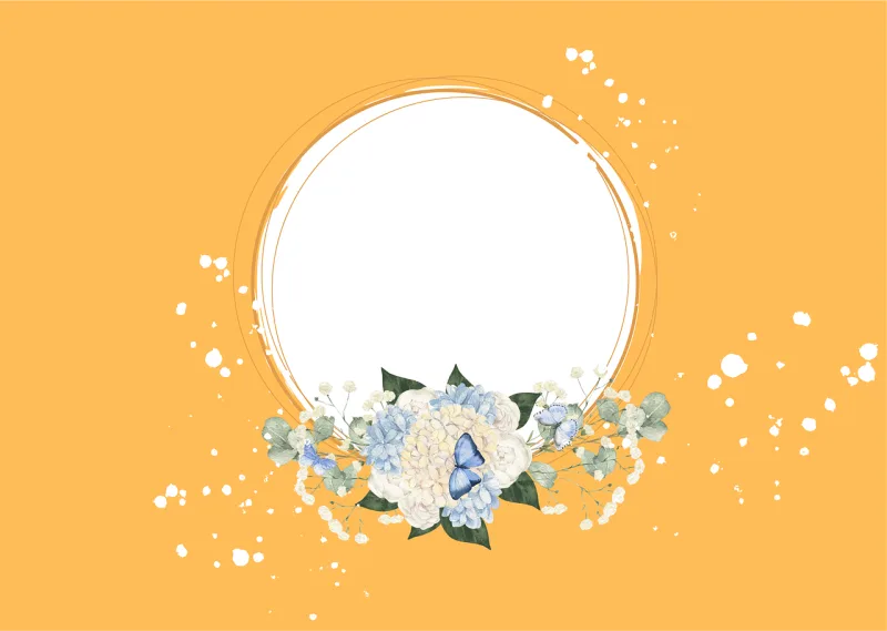 Frame Beautiful flowers Decorate Stickdatei – Herzen & Liebe